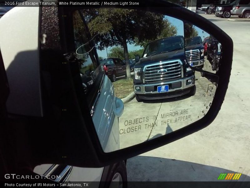 White Platinum Metallic / Medium Light Stone 2016 Ford Escape Titanium