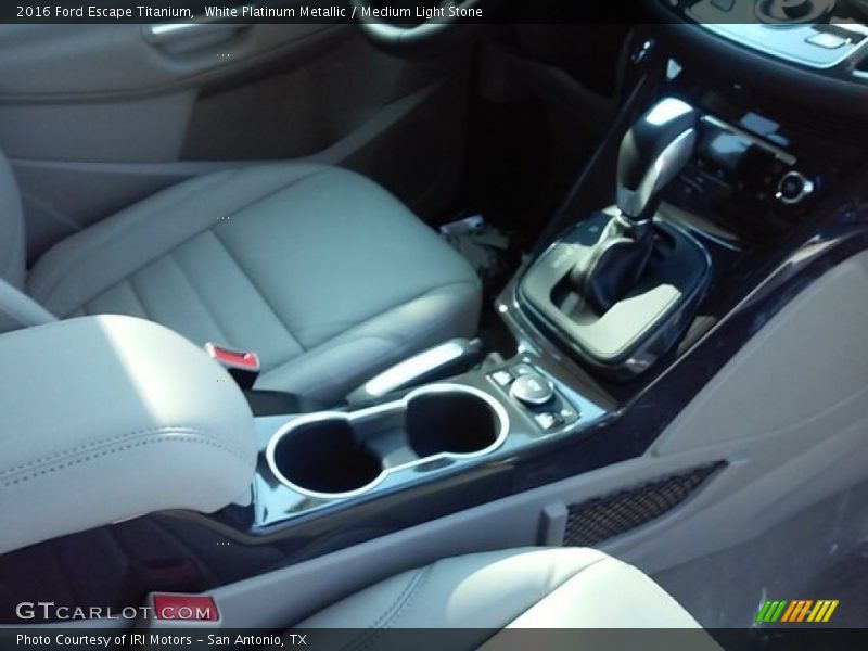 White Platinum Metallic / Medium Light Stone 2016 Ford Escape Titanium