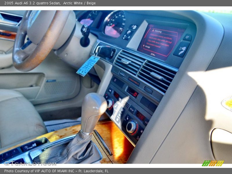 Arctic White / Beige 2005 Audi A6 3.2 quattro Sedan