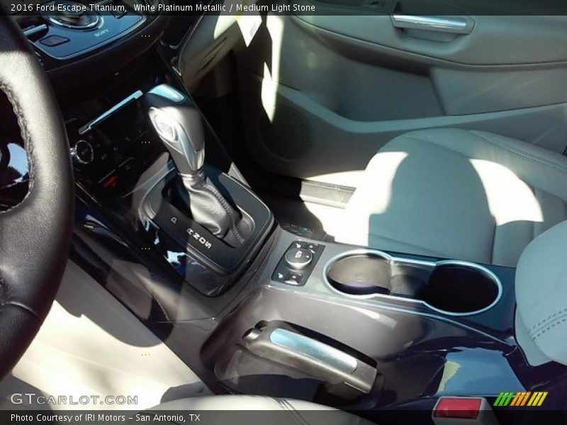 White Platinum Metallic / Medium Light Stone 2016 Ford Escape Titanium