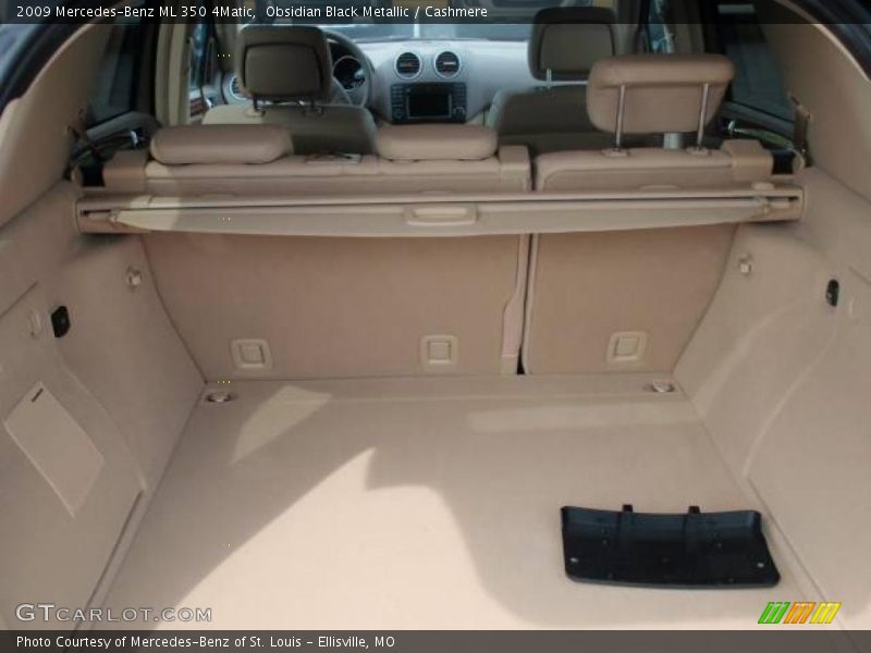Obsidian Black Metallic / Cashmere 2009 Mercedes-Benz ML 350 4Matic