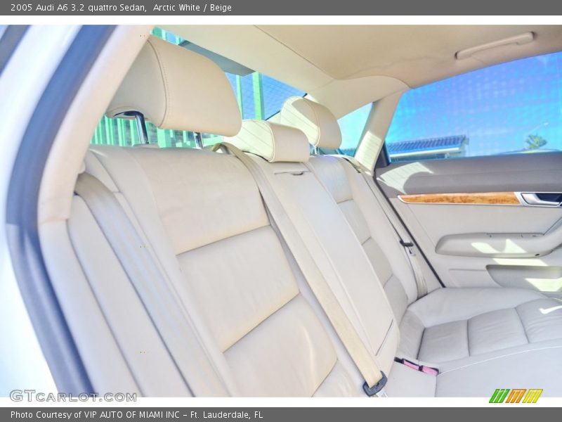 Arctic White / Beige 2005 Audi A6 3.2 quattro Sedan