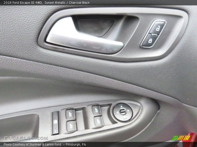 Sunset Metallic / Charcoal Black 2016 Ford Escape SE 4WD