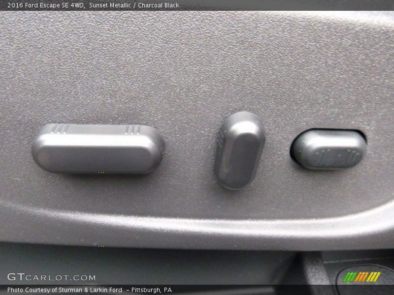 Sunset Metallic / Charcoal Black 2016 Ford Escape SE 4WD