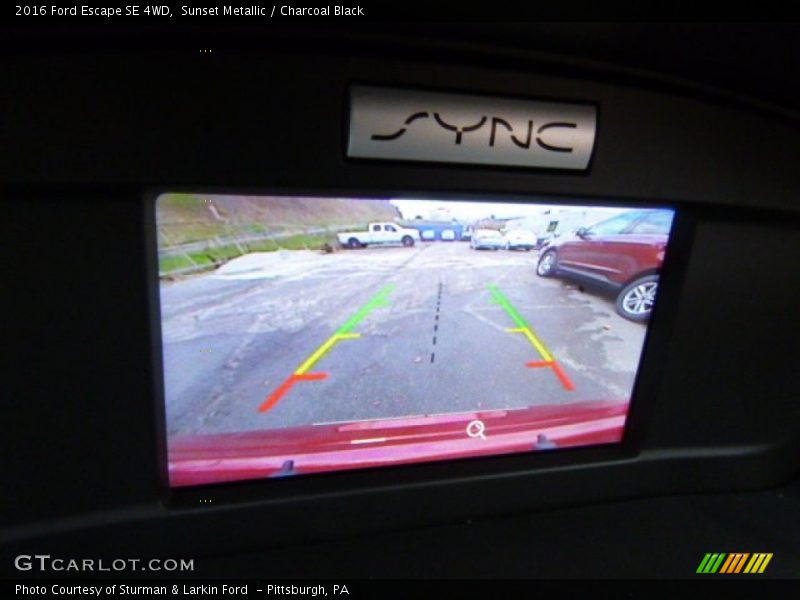 Sunset Metallic / Charcoal Black 2016 Ford Escape SE 4WD