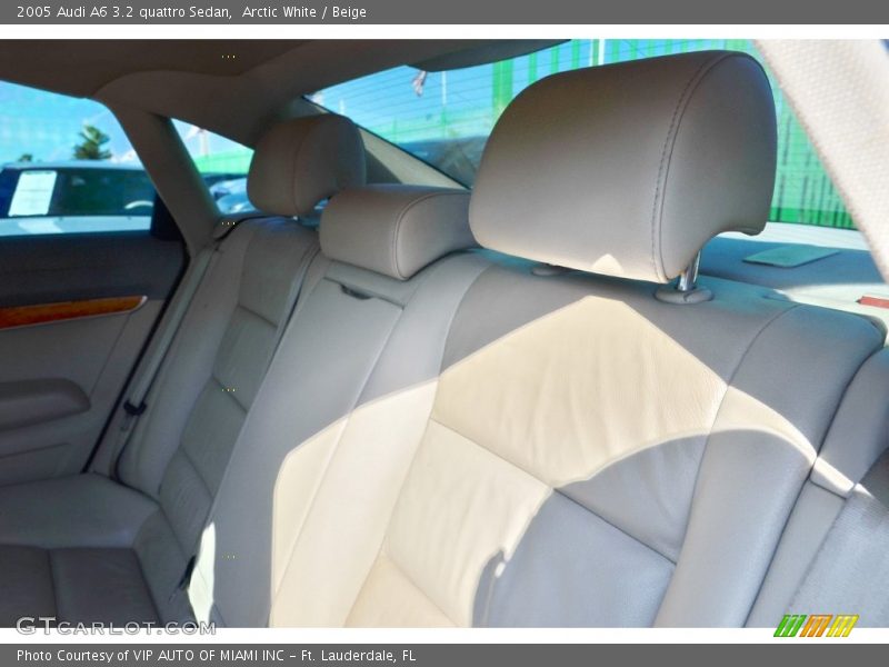 Arctic White / Beige 2005 Audi A6 3.2 quattro Sedan