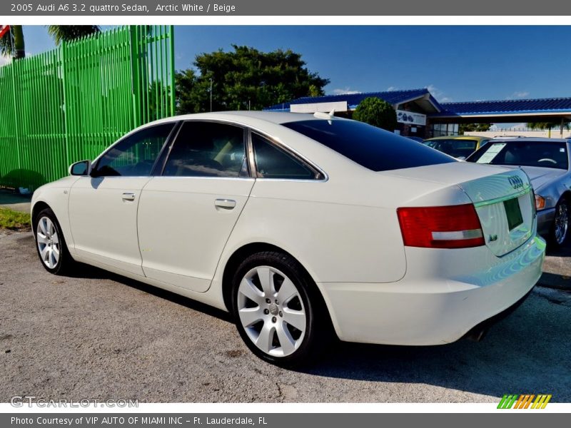 Arctic White / Beige 2005 Audi A6 3.2 quattro Sedan