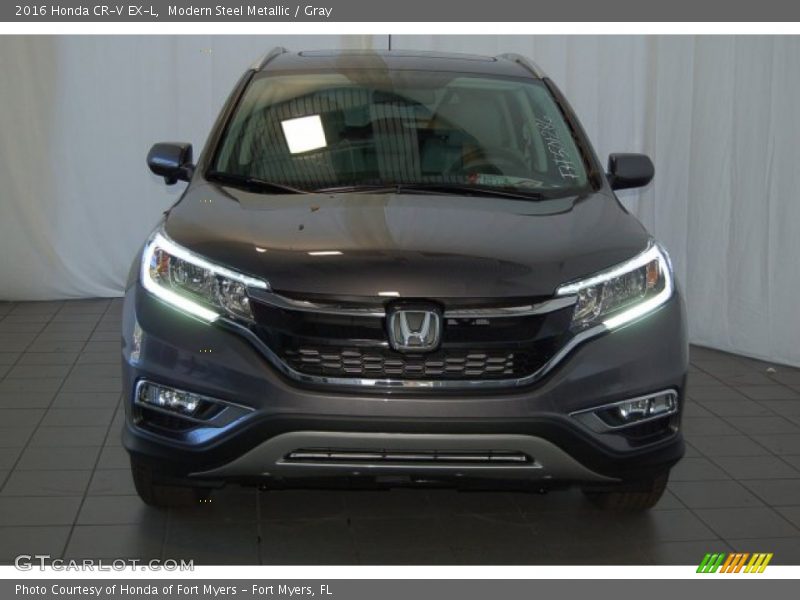 Modern Steel Metallic / Gray 2016 Honda CR-V EX-L