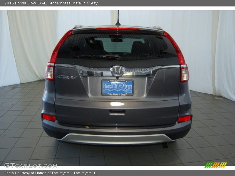 Modern Steel Metallic / Gray 2016 Honda CR-V EX-L