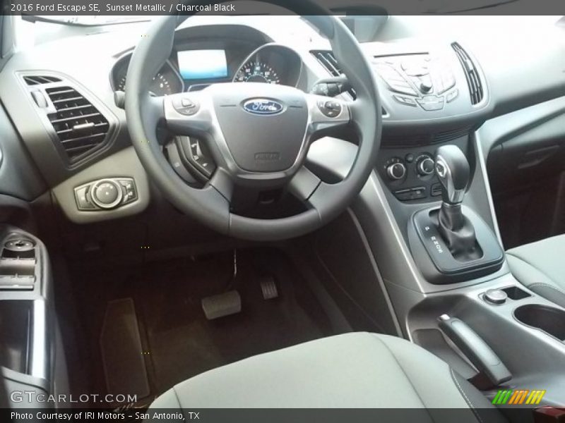 Sunset Metallic / Charcoal Black 2016 Ford Escape SE