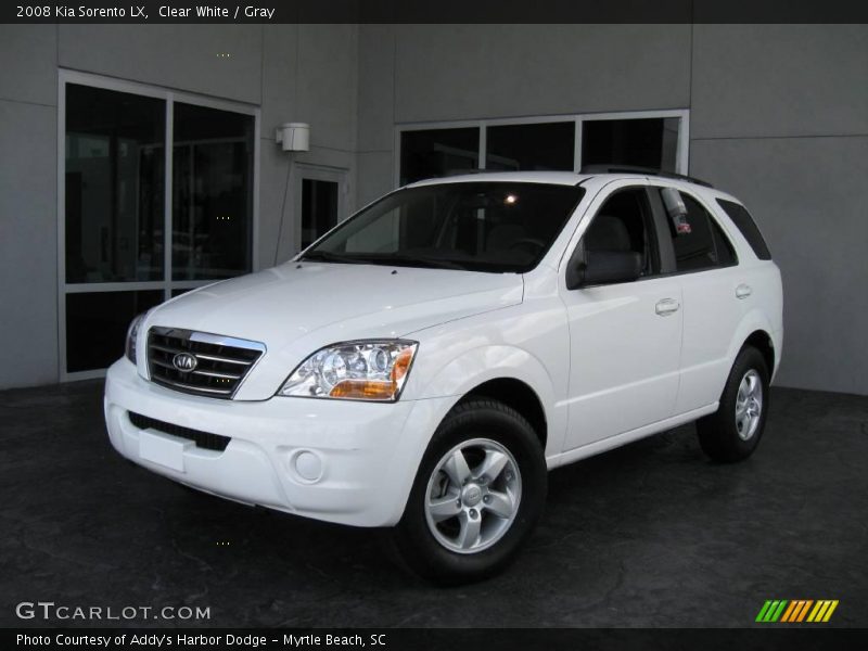 Clear White / Gray 2008 Kia Sorento LX