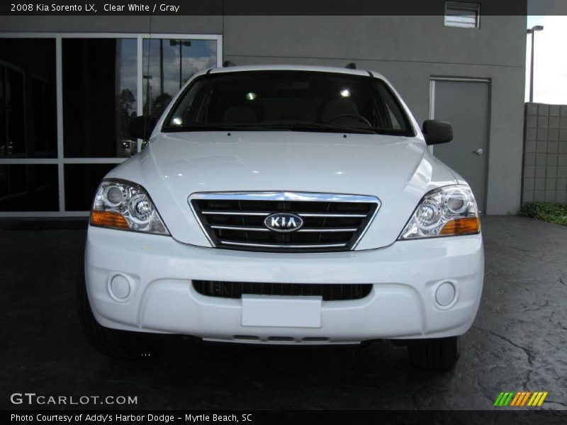Clear White / Gray 2008 Kia Sorento LX