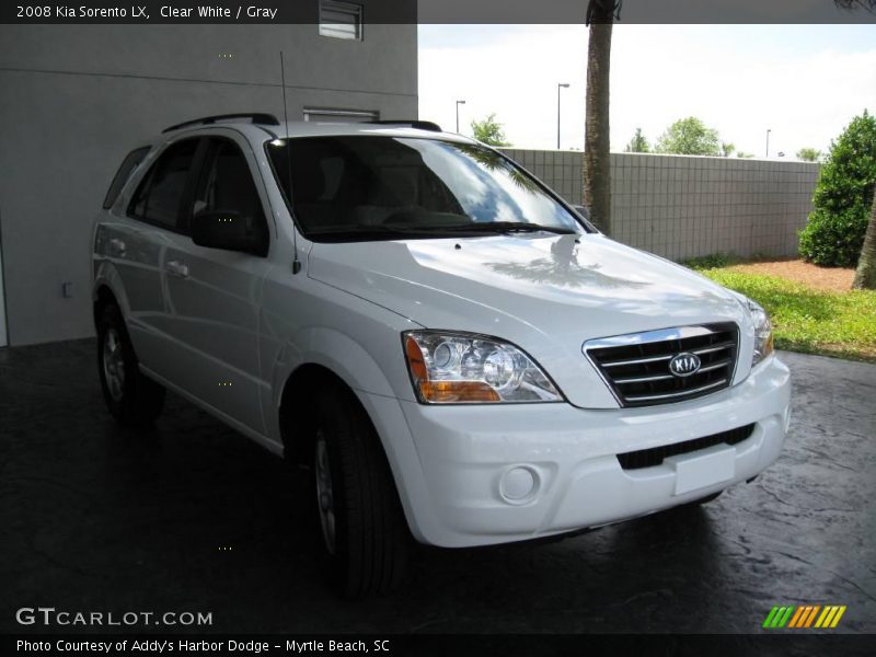 Clear White / Gray 2008 Kia Sorento LX