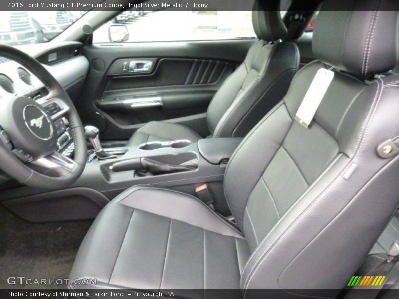 Ingot Silver Metallic / Ebony 2016 Ford Mustang GT Premium Coupe