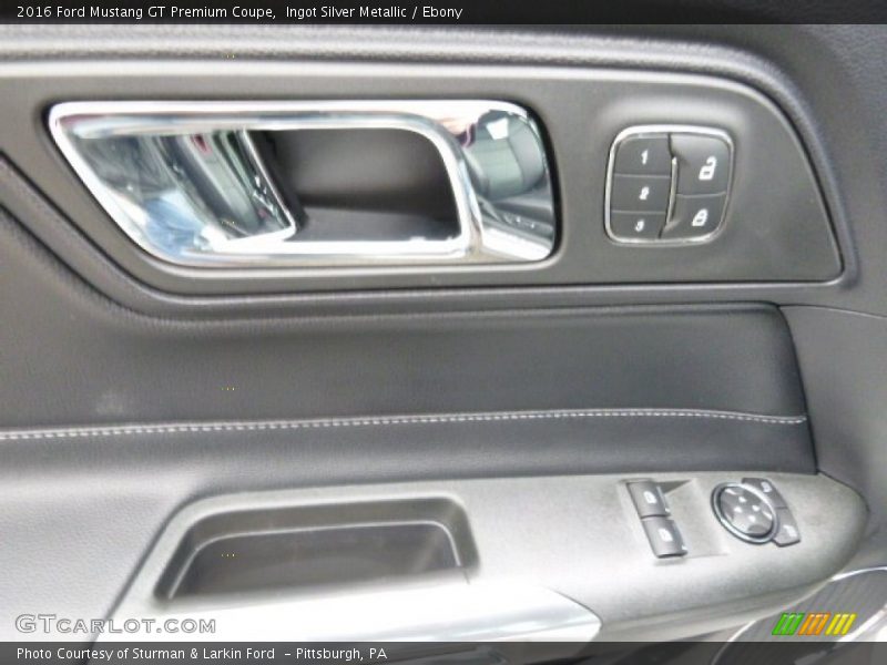 Ingot Silver Metallic / Ebony 2016 Ford Mustang GT Premium Coupe