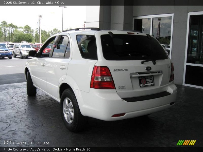 Clear White / Gray 2008 Kia Sorento LX