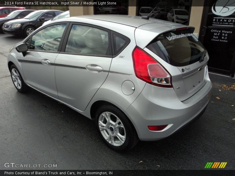 Ingot Silver / Medium Light Stone 2014 Ford Fiesta SE Hatchback
