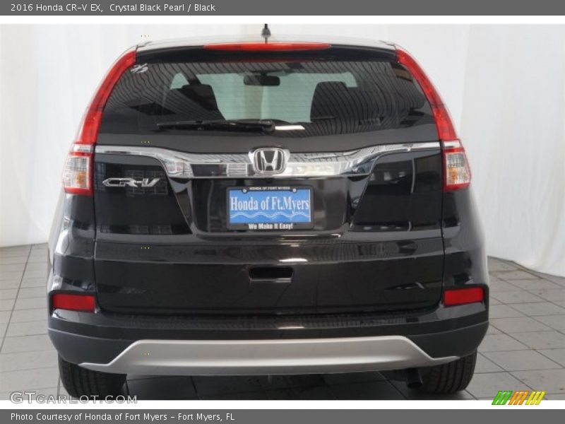 Crystal Black Pearl / Black 2016 Honda CR-V EX