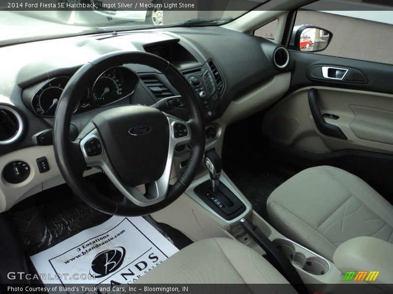 Ingot Silver / Medium Light Stone 2014 Ford Fiesta SE Hatchback
