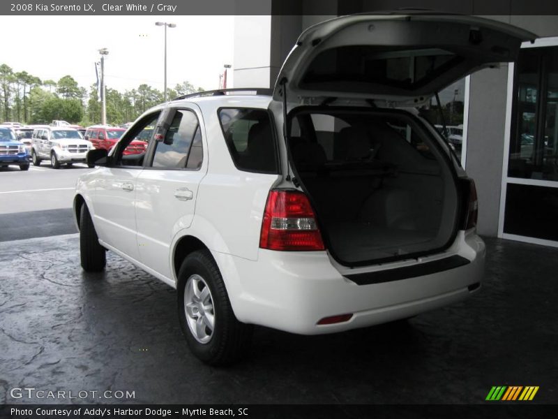 Clear White / Gray 2008 Kia Sorento LX