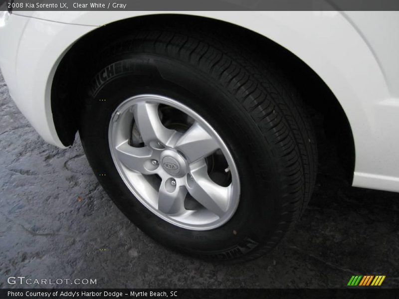 Clear White / Gray 2008 Kia Sorento LX