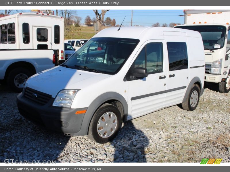 Frozen White / Dark Gray 2010 Ford Transit Connect XL Cargo Van