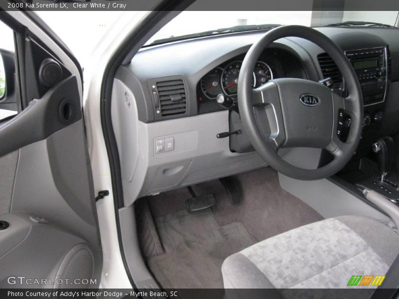 Clear White / Gray 2008 Kia Sorento LX