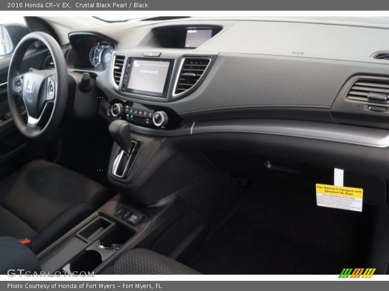 Crystal Black Pearl / Black 2016 Honda CR-V EX