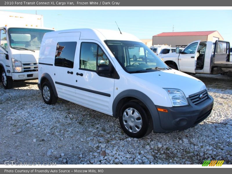 Frozen White / Dark Gray 2010 Ford Transit Connect XL Cargo Van