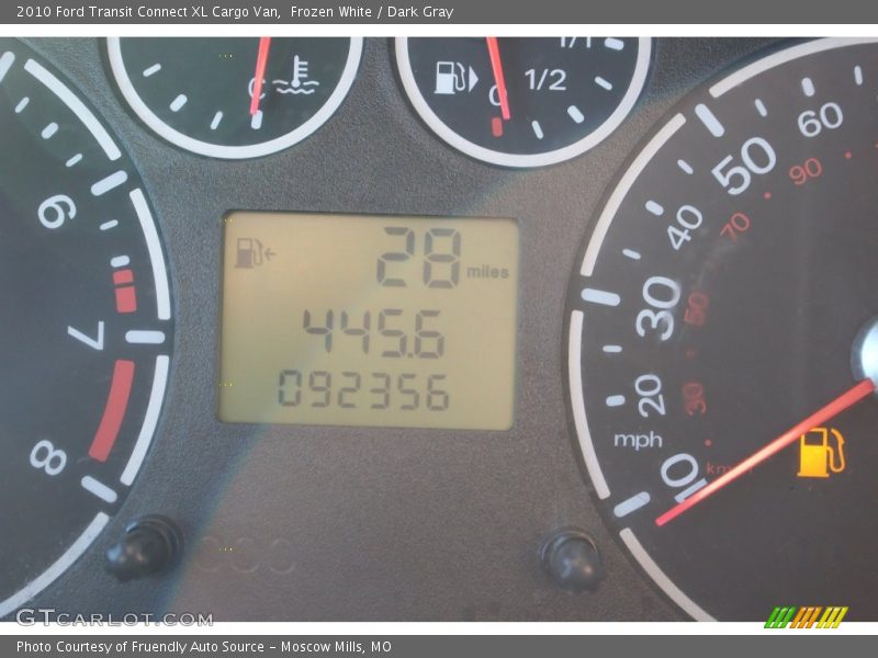 Frozen White / Dark Gray 2010 Ford Transit Connect XL Cargo Van
