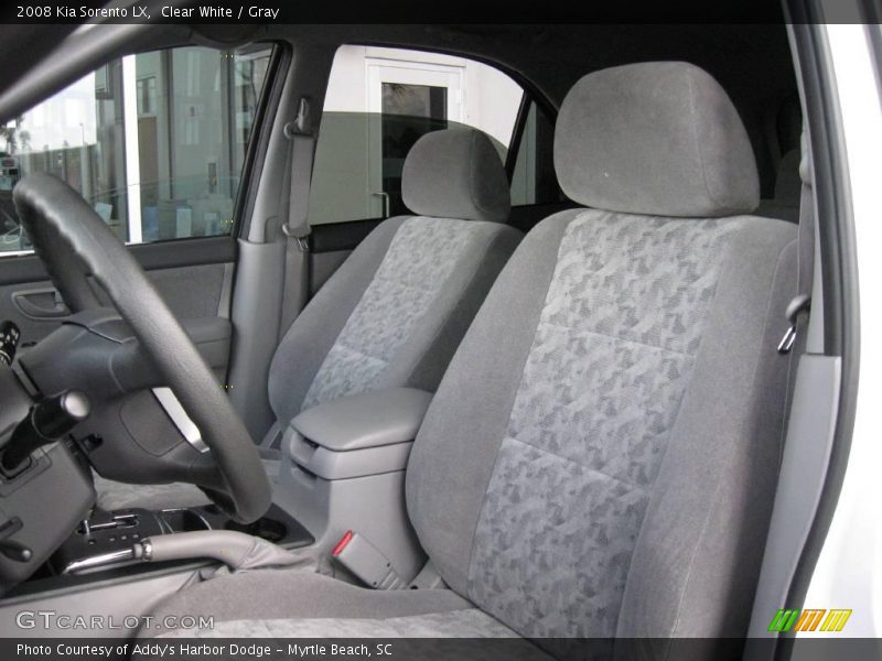Clear White / Gray 2008 Kia Sorento LX