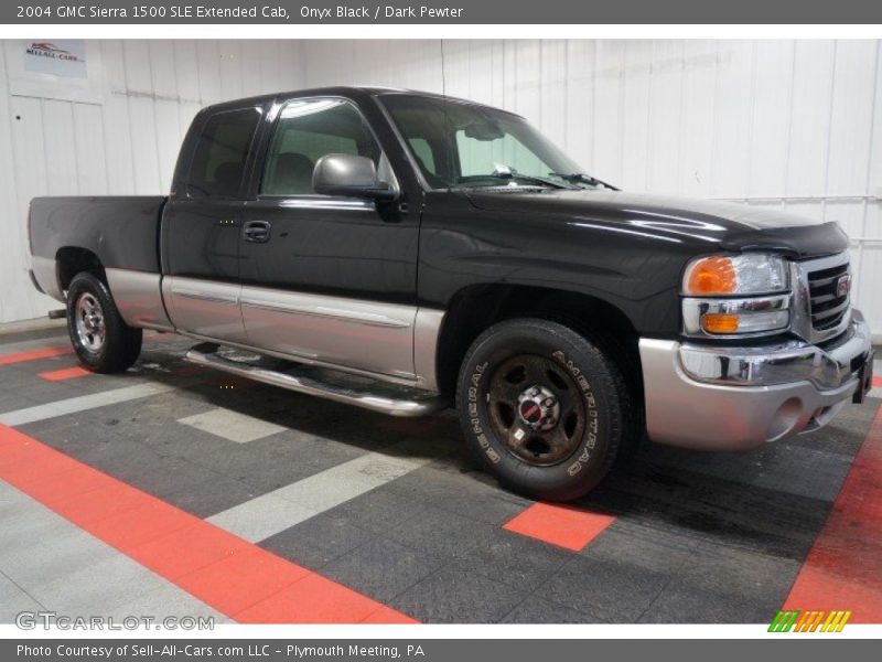 Onyx Black / Dark Pewter 2004 GMC Sierra 1500 SLE Extended Cab