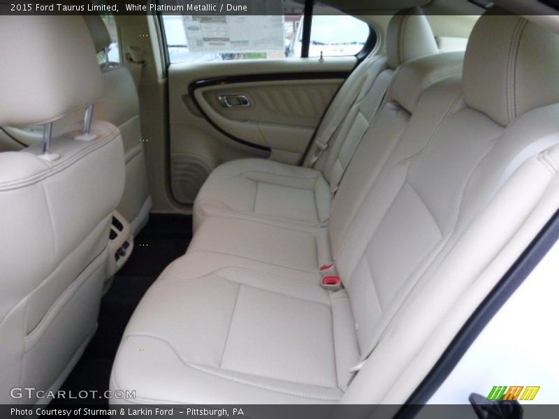 White Platinum Metallic / Dune 2015 Ford Taurus Limited