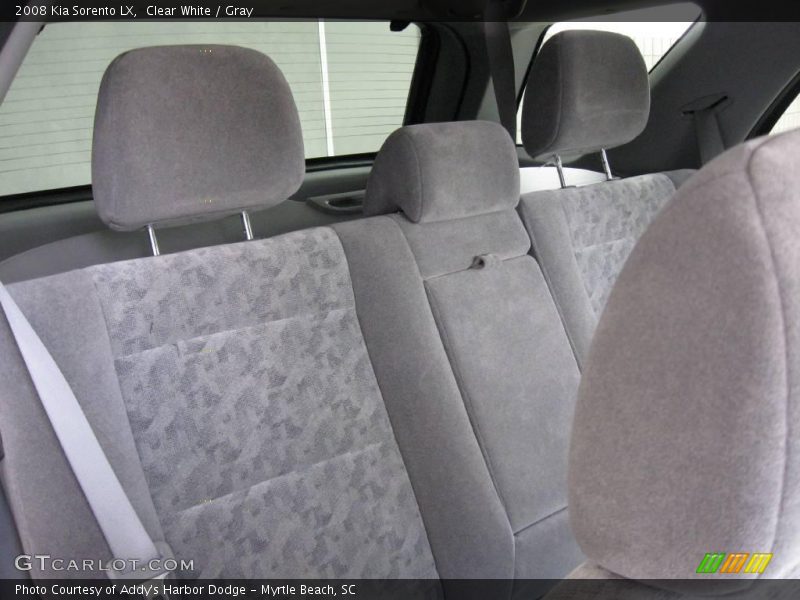 Clear White / Gray 2008 Kia Sorento LX