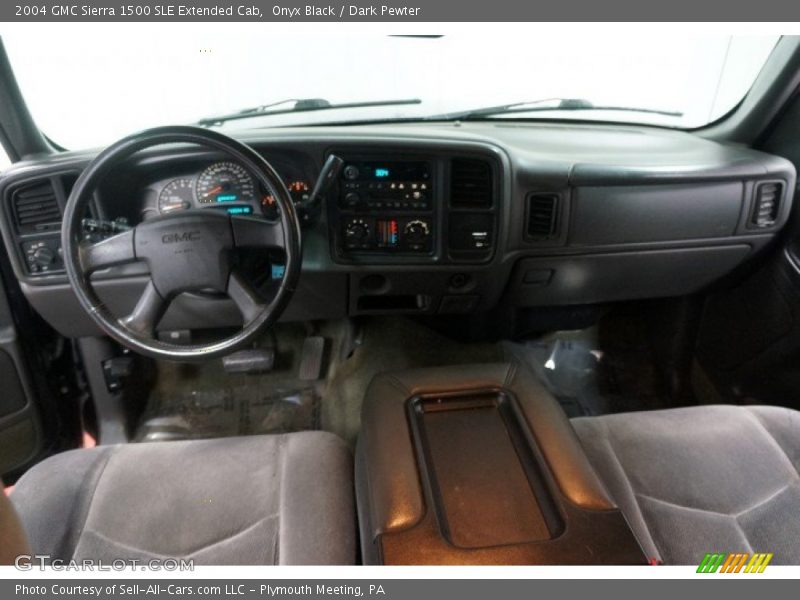 Onyx Black / Dark Pewter 2004 GMC Sierra 1500 SLE Extended Cab