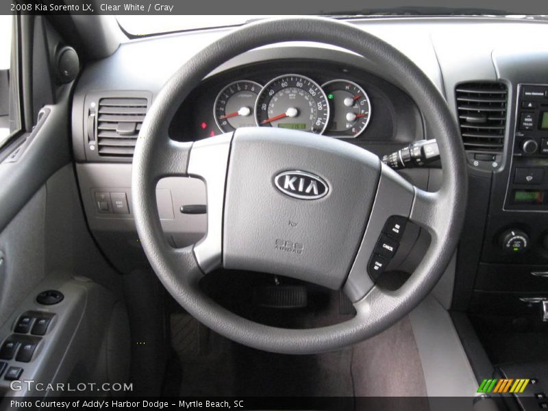 Clear White / Gray 2008 Kia Sorento LX