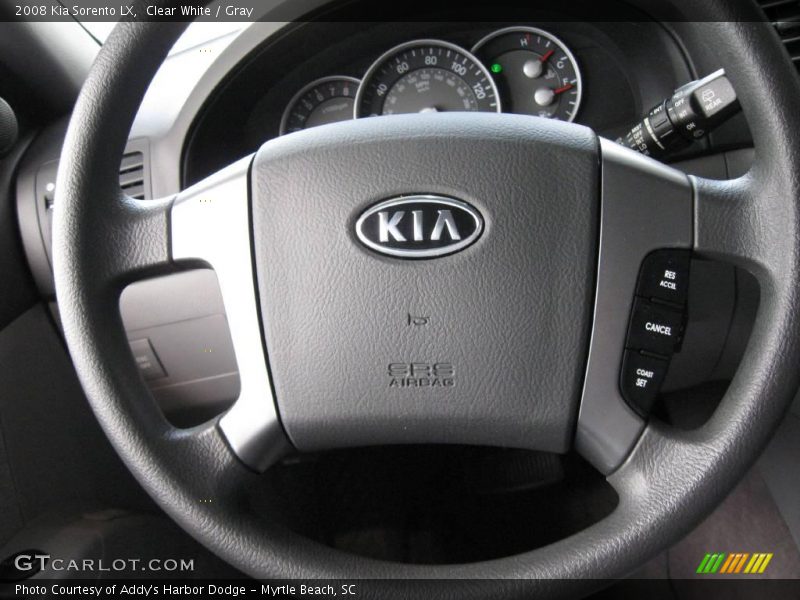 Clear White / Gray 2008 Kia Sorento LX