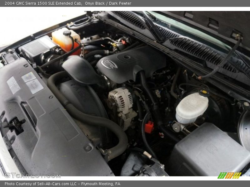 Onyx Black / Dark Pewter 2004 GMC Sierra 1500 SLE Extended Cab