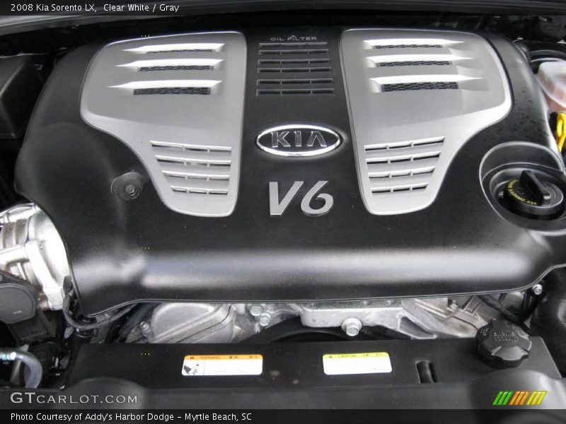 Clear White / Gray 2008 Kia Sorento LX