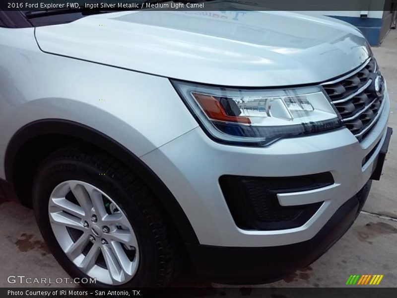 Ingot Silver Metallic / Medium Light Camel 2016 Ford Explorer FWD