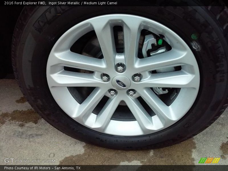 Ingot Silver Metallic / Medium Light Camel 2016 Ford Explorer FWD