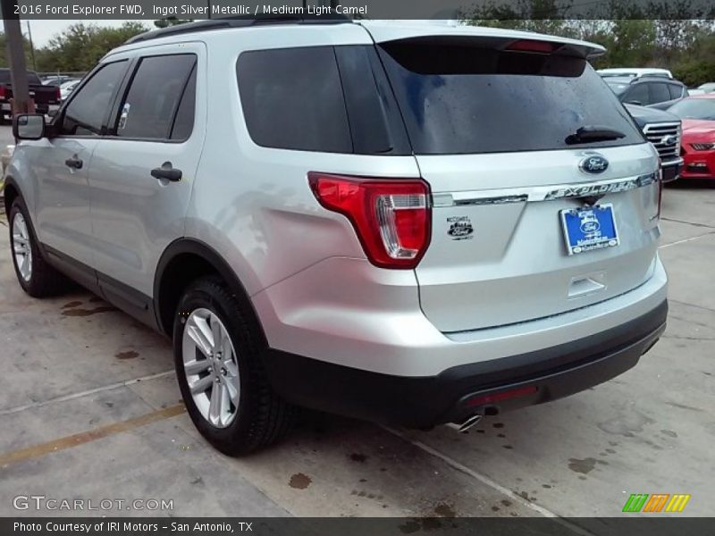 Ingot Silver Metallic / Medium Light Camel 2016 Ford Explorer FWD