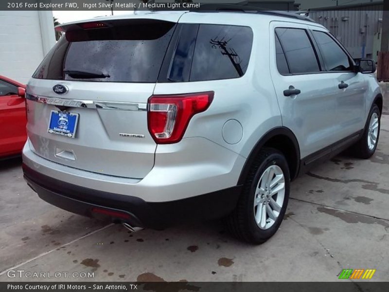 Ingot Silver Metallic / Medium Light Camel 2016 Ford Explorer FWD