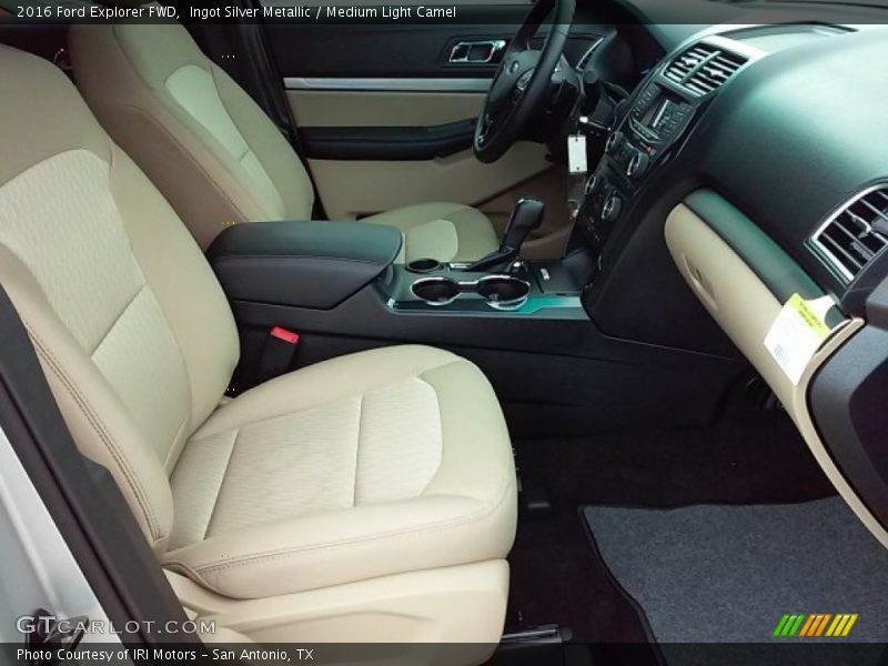 Ingot Silver Metallic / Medium Light Camel 2016 Ford Explorer FWD