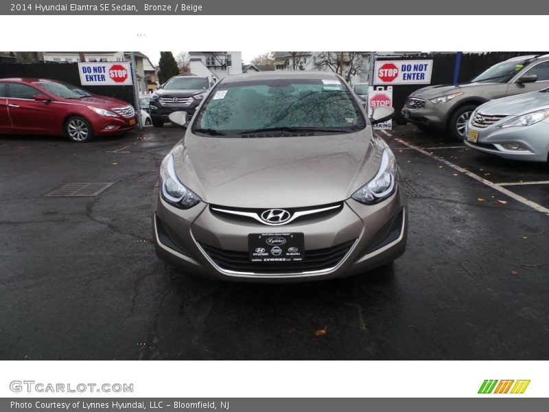 Bronze / Beige 2014 Hyundai Elantra SE Sedan