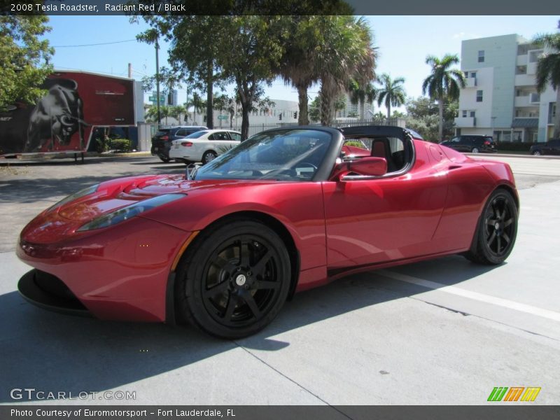 Radiant Red / Black 2008 Tesla Roadster