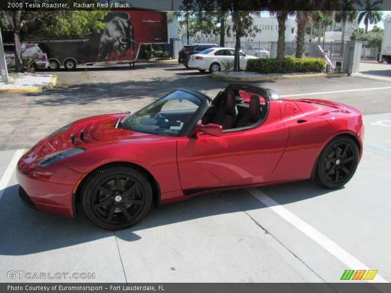 Radiant Red / Black 2008 Tesla Roadster