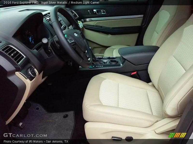 Ingot Silver Metallic / Medium Light Camel 2016 Ford Explorer FWD
