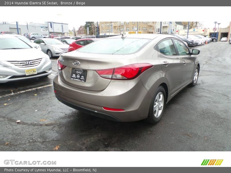 Bronze / Beige 2014 Hyundai Elantra SE Sedan