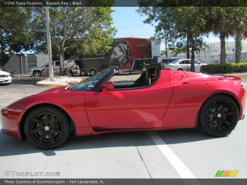 Radiant Red / Black 2008 Tesla Roadster